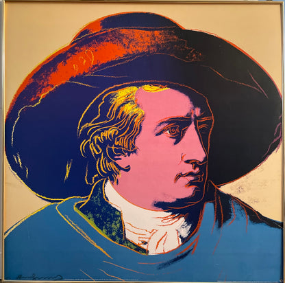 Goethe AP 7/22, by Andy Warhol, color offset/paper, 1993