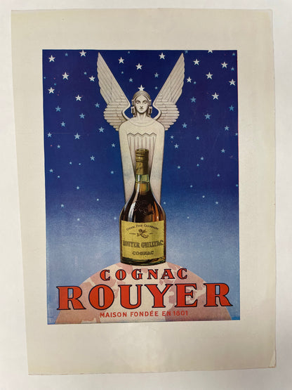 COGNAC ROUYER / Bayard, vintage magazine ad, c,1945