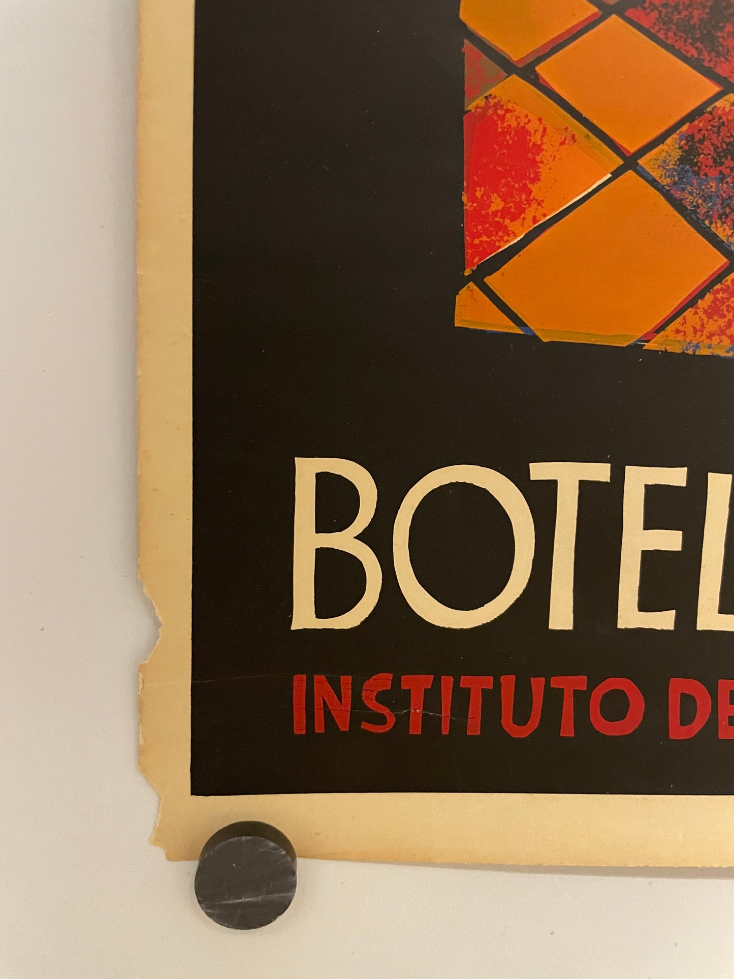 Exposicion 6 de Marzo, Botello Barros, vintage exhibition poster, 1964