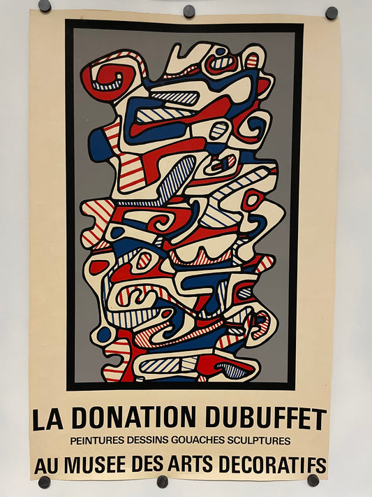 The Donation Dubuffet, vintage exhibition poster, 1967