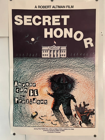 Secret Honor, vintage poster for Robert Altman film, 1984