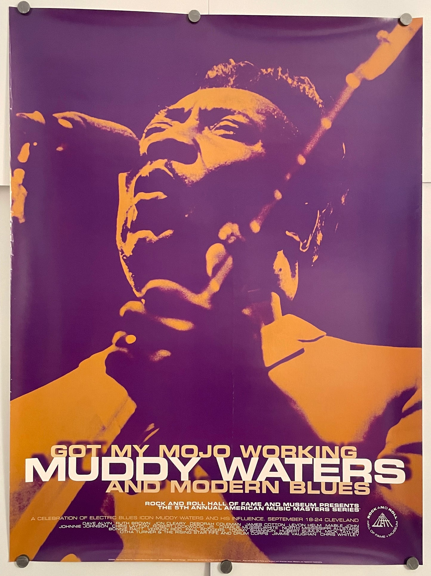 Got My Mojo Working - Muddy Waters and Modern Blues, vintage music poster, 2000