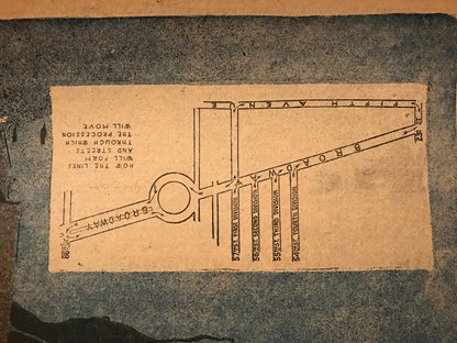 Now For New York's Auto Carnival, Original Antique journal page, 1908