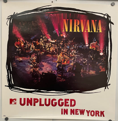 vintage Nirvana Unplugged in New York for MTV poster, 1994