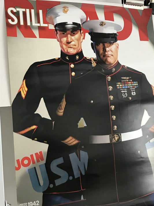 Still Ready - Join US Marines, original and contemporary military recruitment poster, c.2000