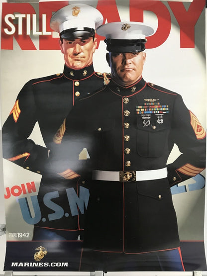 Still Ready - Join US Marines, original and contemporary military recruitment poster, c.2000