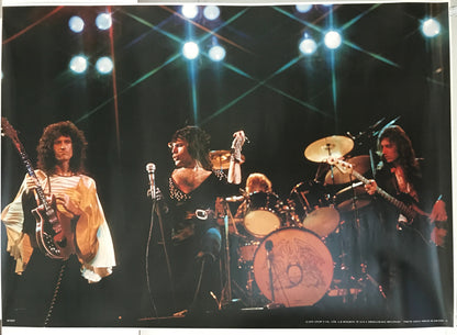 Queen in Concert, commercial music poster, by Stuff & Co. Ltd., 1975