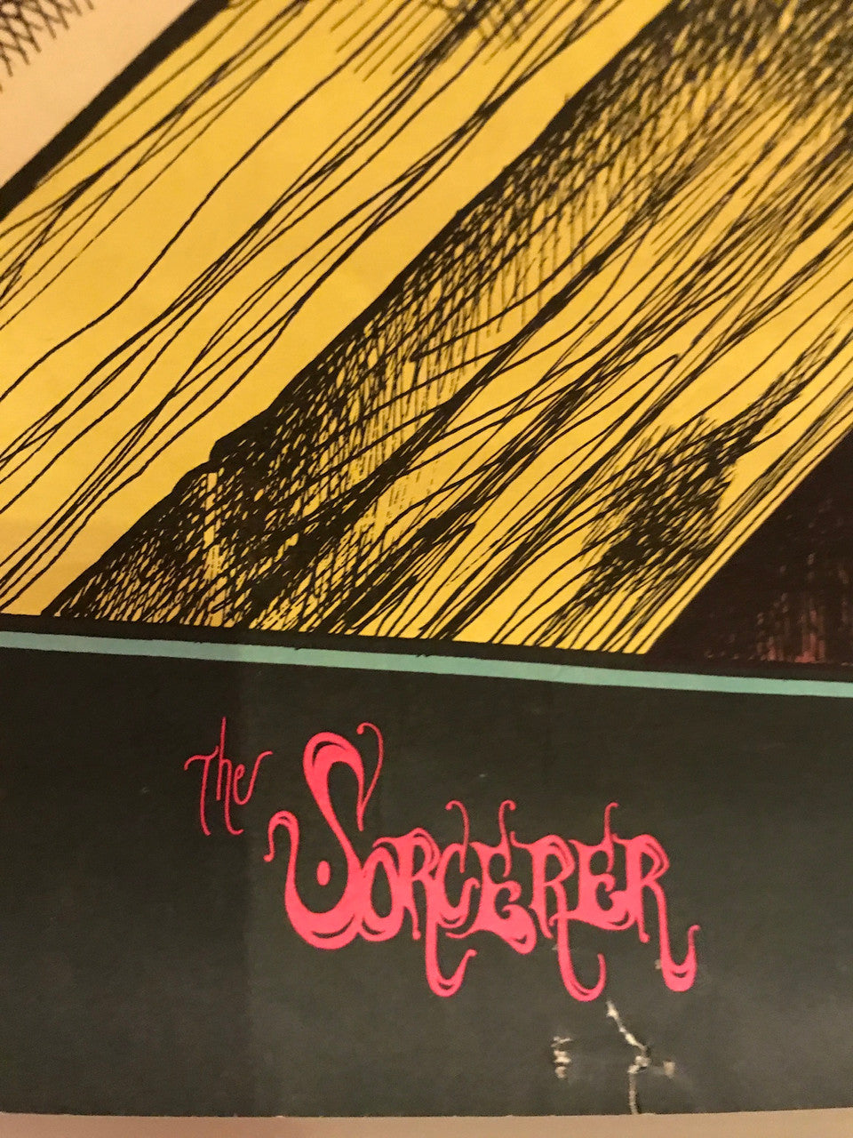 The Sorcerer, vintage blacklight poster by Joe Petagno, 1972