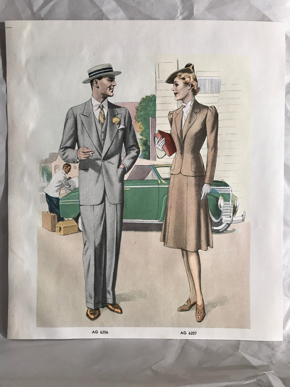 AMERICAN GENTLEMAN FASHIONS, Spring - Summer 1940 (5 prints)