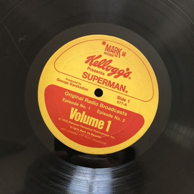 Kellogg's Presents - Superman - Original Radio Broadcast, 1974 (vinyl record)