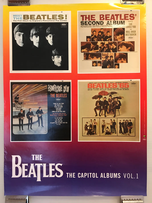 The Beatles Albums Vol.1, vintage promotional music poster, 1996