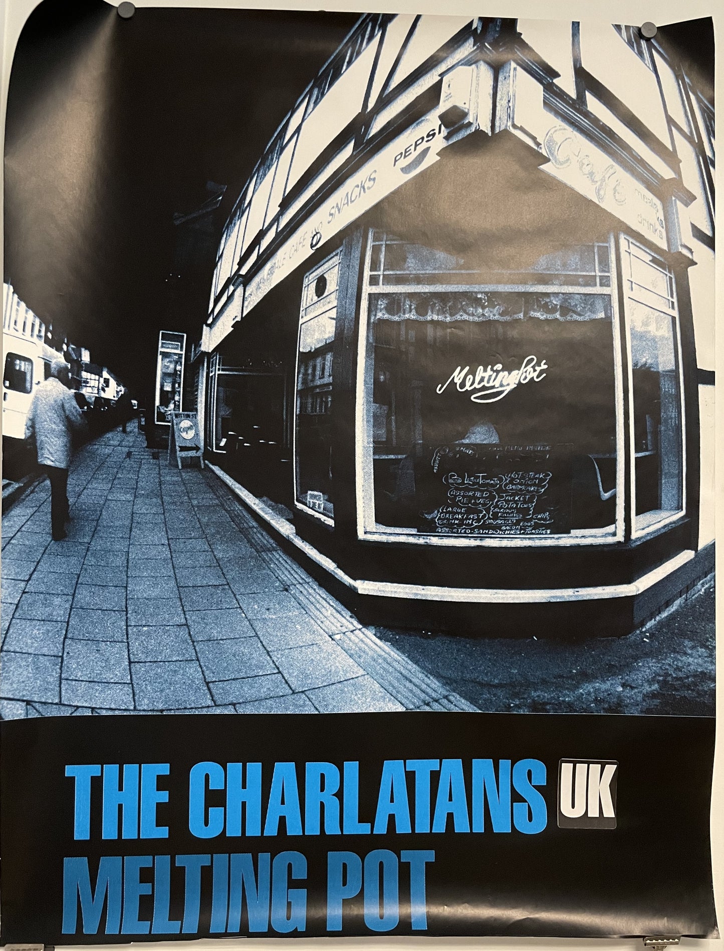 The Charlatans, Melting Pot UK, subway promo poster, 1998