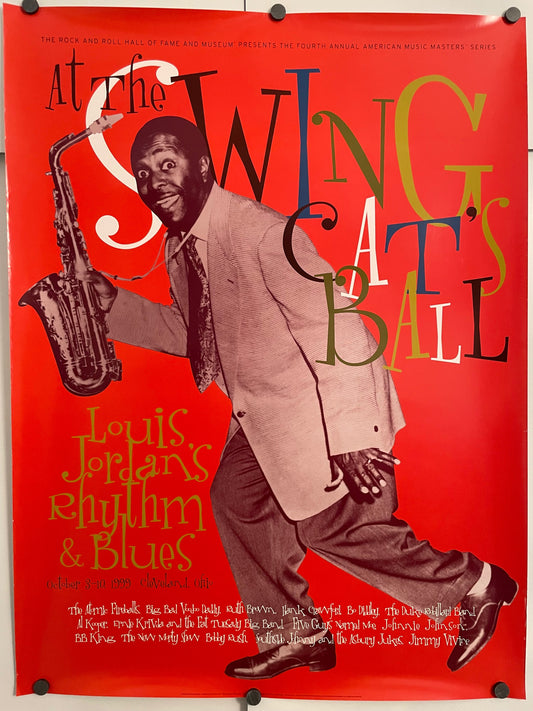 At the Swing Cat’s Ball - Louis Jordan’s Rhythm & Blues, vintage music poster, 1999