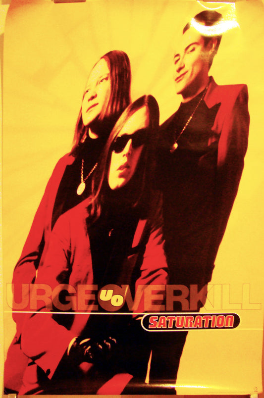 Urge Overkill - Saturation, vintage promotional poster, 1993