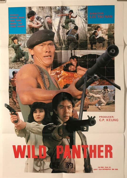 Wild Panther, vintage kung fu / martial arts film poster, 1983