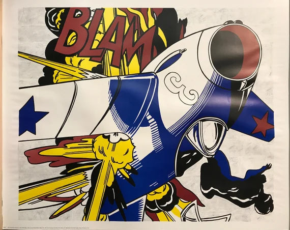 Blam by Roy Lichtenstein, silk screen poster, 1962