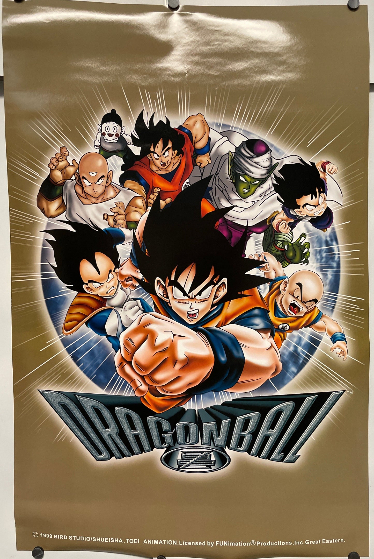 Dragon Ball Z, vintage anime poster, 1999